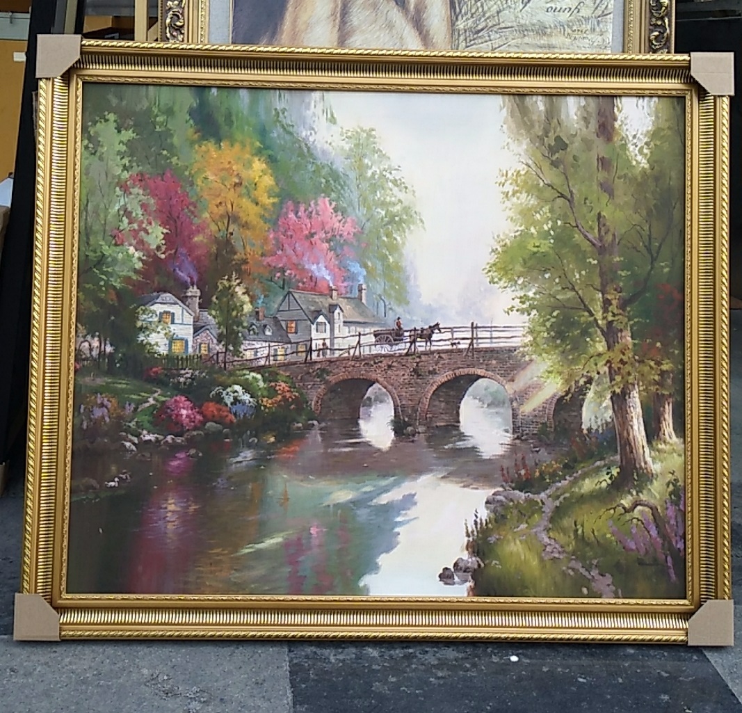 (image for) 36x30"Framed painting Reproductions Thomas Kinkade oil paintings - Click Image to Close